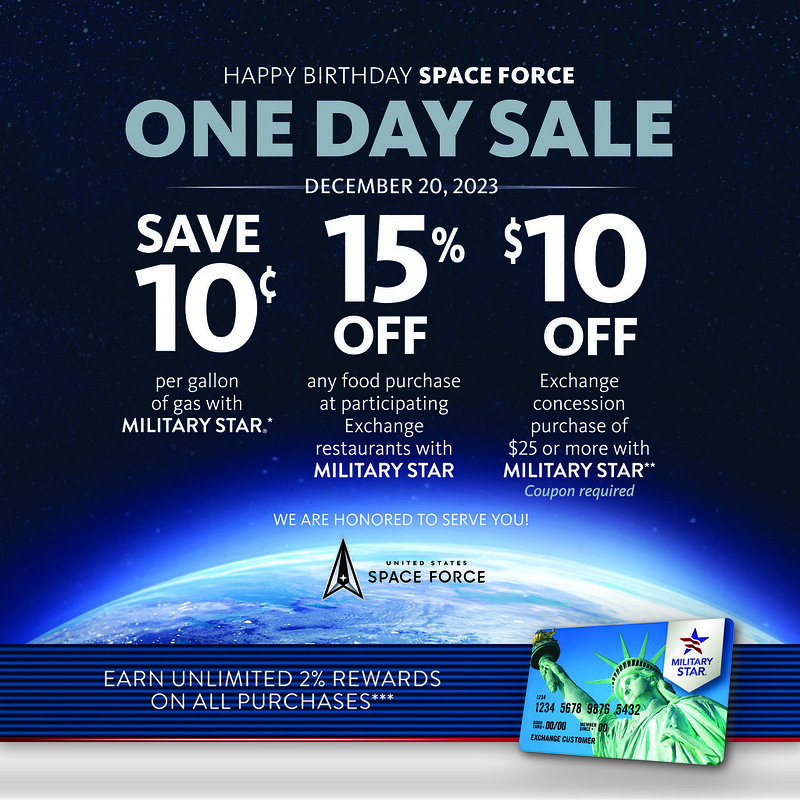 MILITARY STAR Celebrates Fourth Space Force Birthday with One-Day-Only Savings