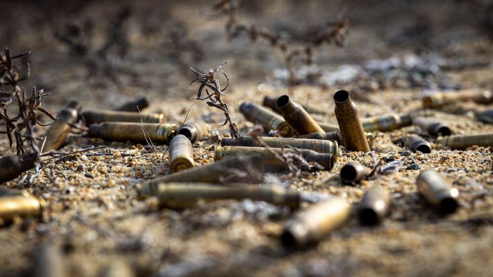 U.S. Marines with 1/25 Conduct Annual Rifle Qualifications during a Field Exercise