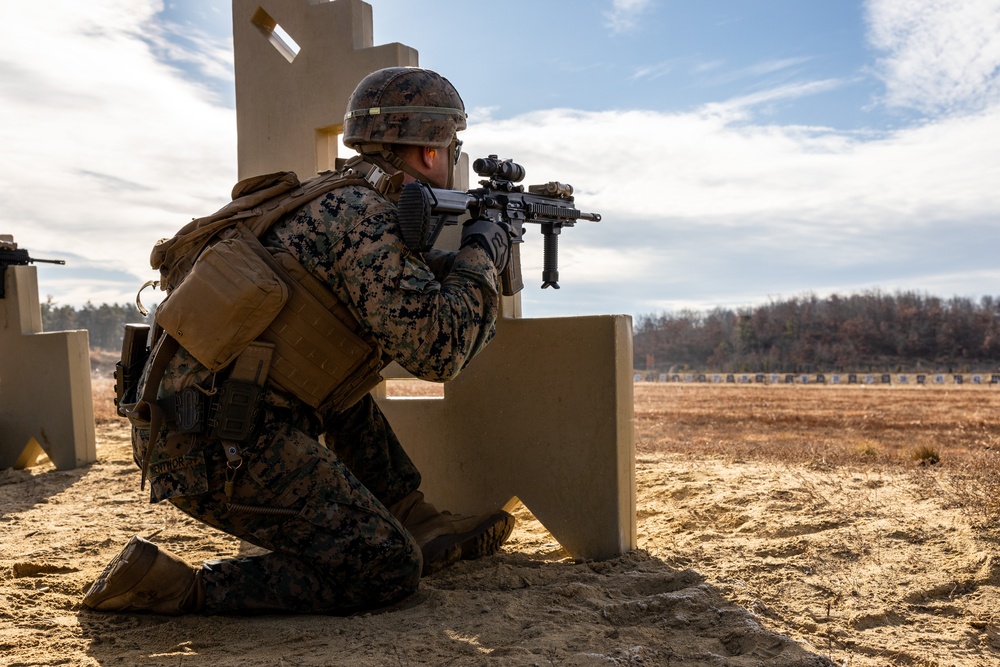 U.S. Marines with 1/25 Conduct Annual Rifle Qualifications during a Field Exercise