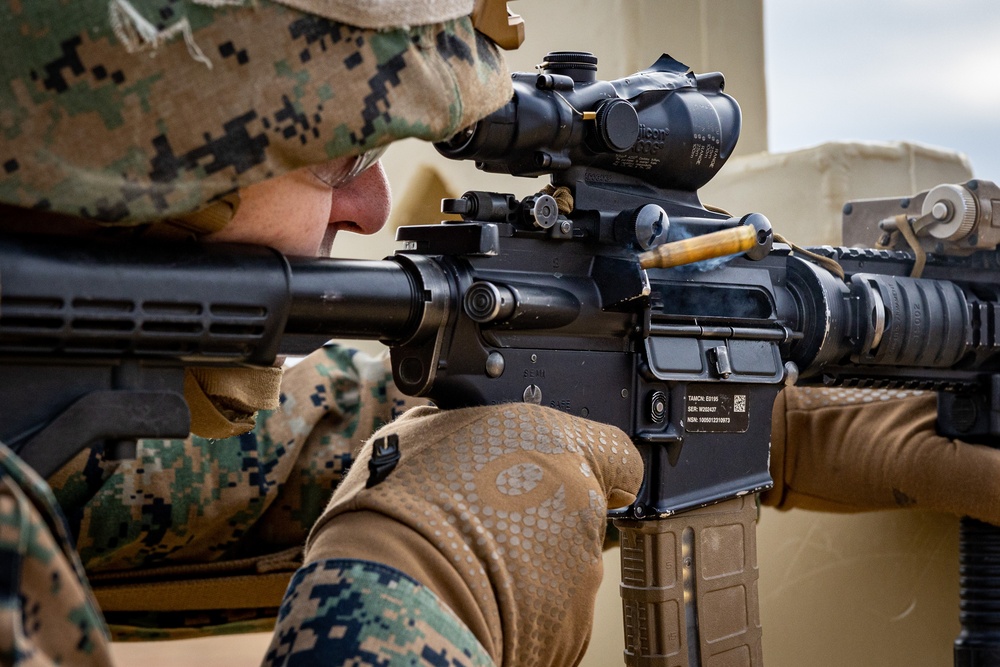 U.S. Marines with 1/25 Conduct Annual Rifle Qualifications during a Field Exercise