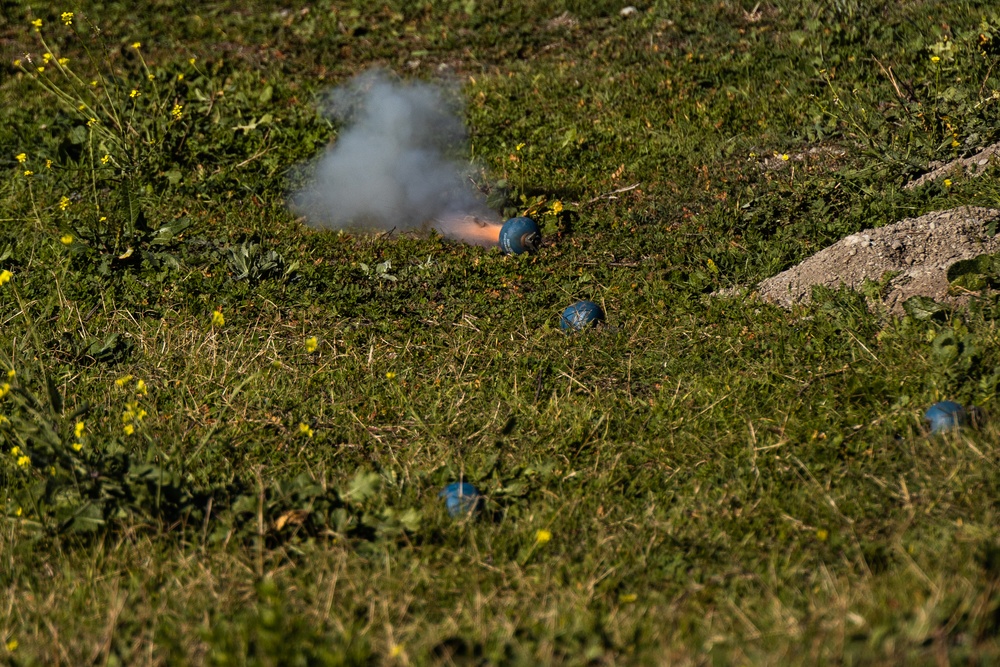 1st Maintenance Battalion Headquarters Conducts Grenade Range