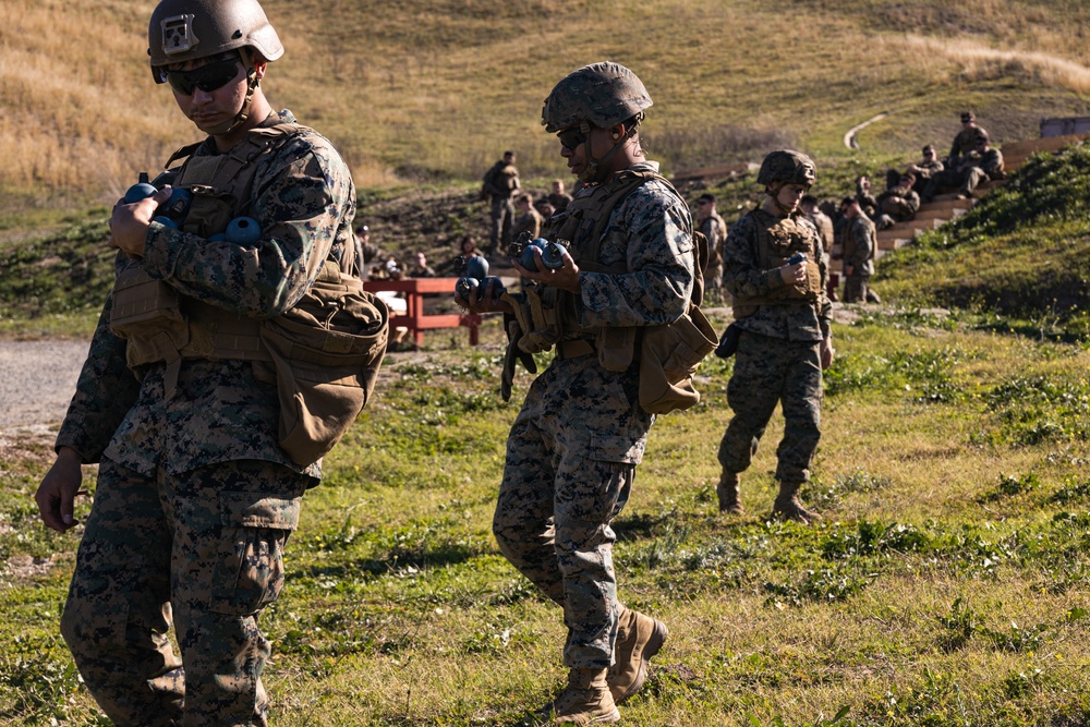 1st Maintenance Battalion Headquarters Conducts Grenade Range