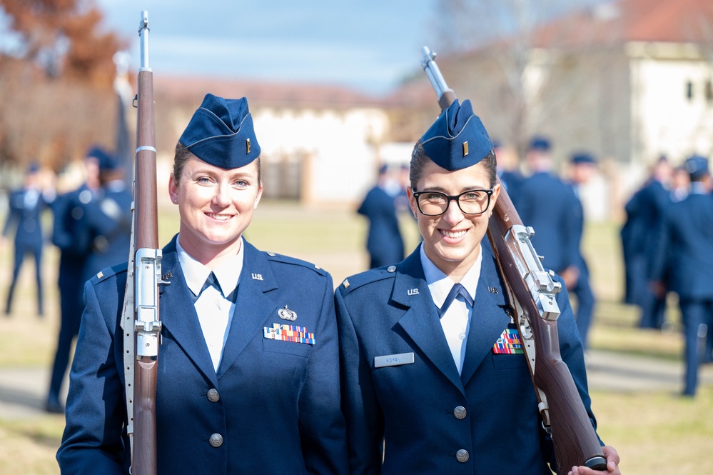 Newly commissioned officers celebrating OTS graduation