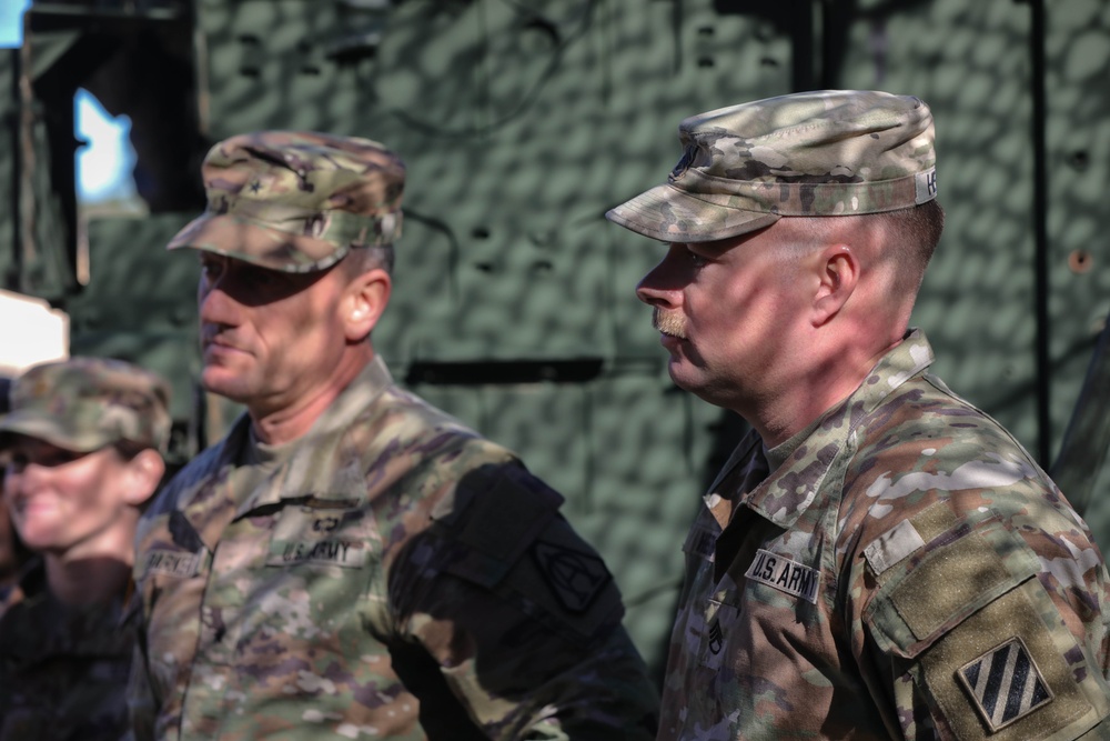 Brig. Gen. Ed Barker Reviews New Radio Equipment