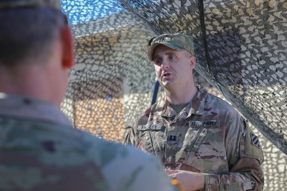 Brig. Gen. Ed Barker Reviews New Radio Equipment