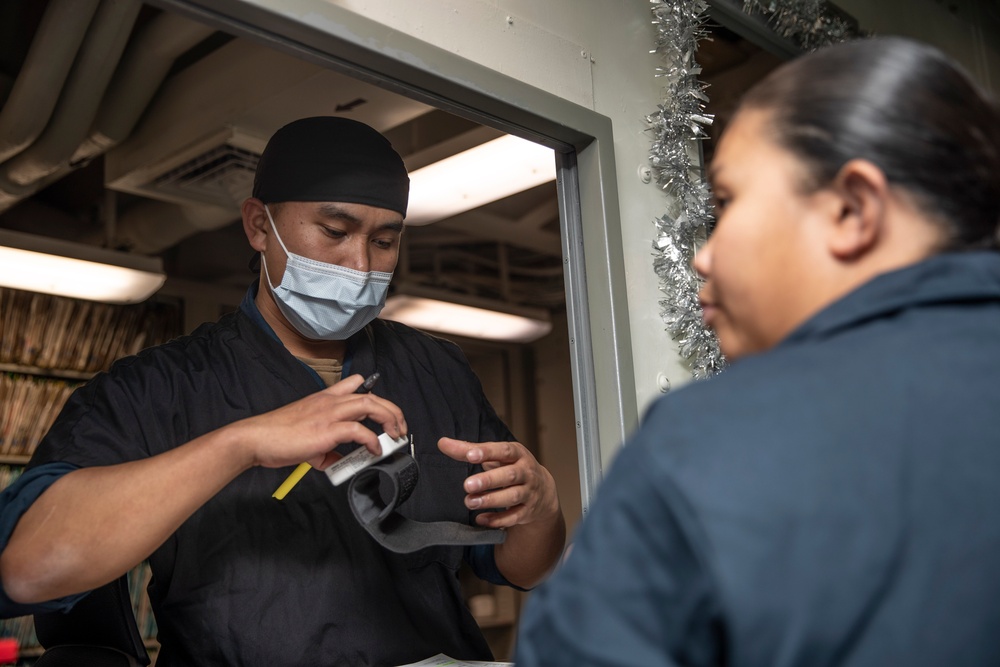 Abraham Lincoln conducts routine operations