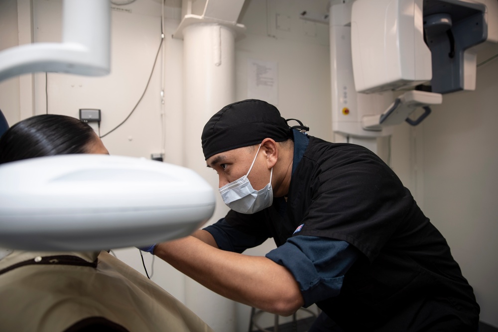 Abraham Lincoln conducts routine operations