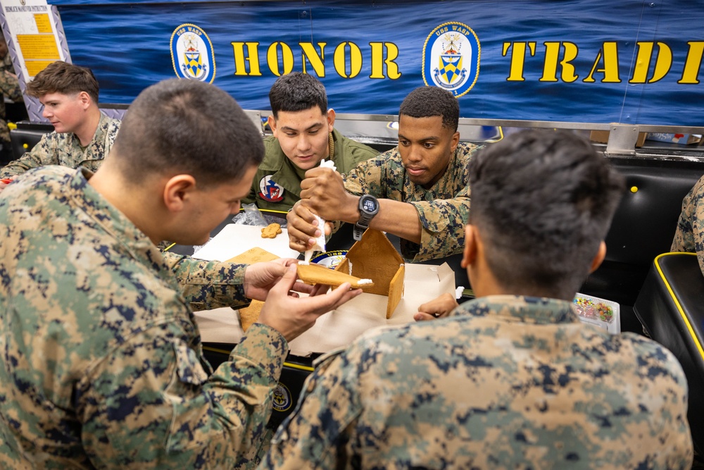 Sailors and Marines aboard Wasp Decorate Holiday Treats