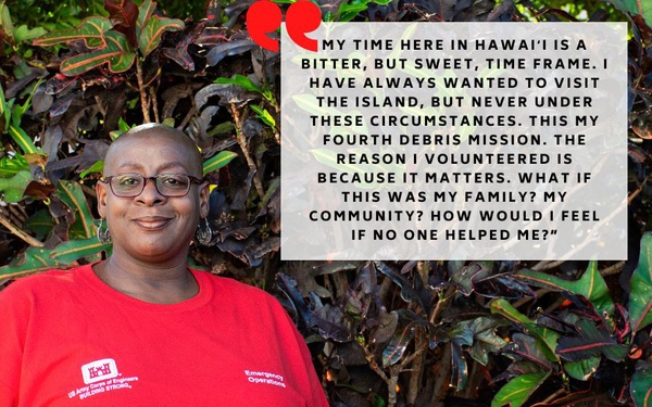 Hawaiʻi Wildfires Response Mission USACE Employee Spotlight – Kim Davis