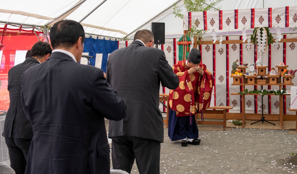 Yokota leaders participate in DoDEA facility groundbreaking ceremony