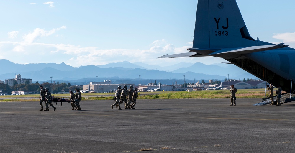 Exercise Beverly Morning 24-1 in full swing at Yokota