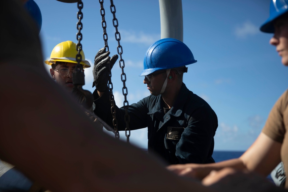 USS William P. Lawrence Small Boat Operations