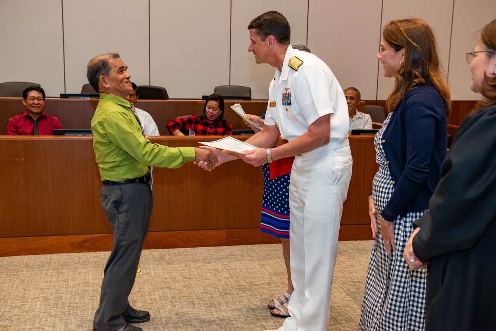 CJRM Attends Naturalization Ceremony in Saipan