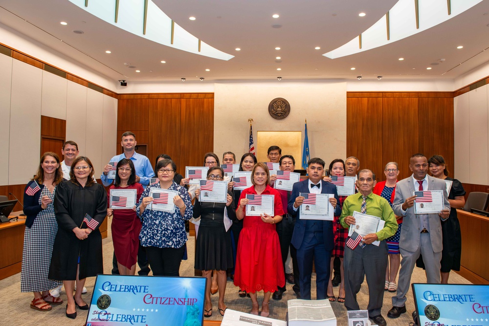 CJRM Attends Naturalization Ceremony in Saipan