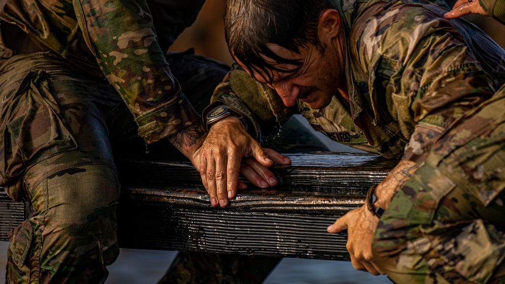 French Desert Commando Course 2023 - Water Obstacle Course