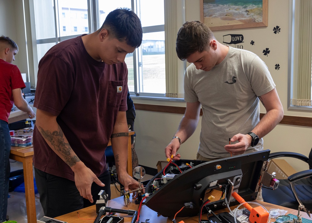 U.S.  Marines with III Marine Expeditionary Force Build Unmanned Service Vessels