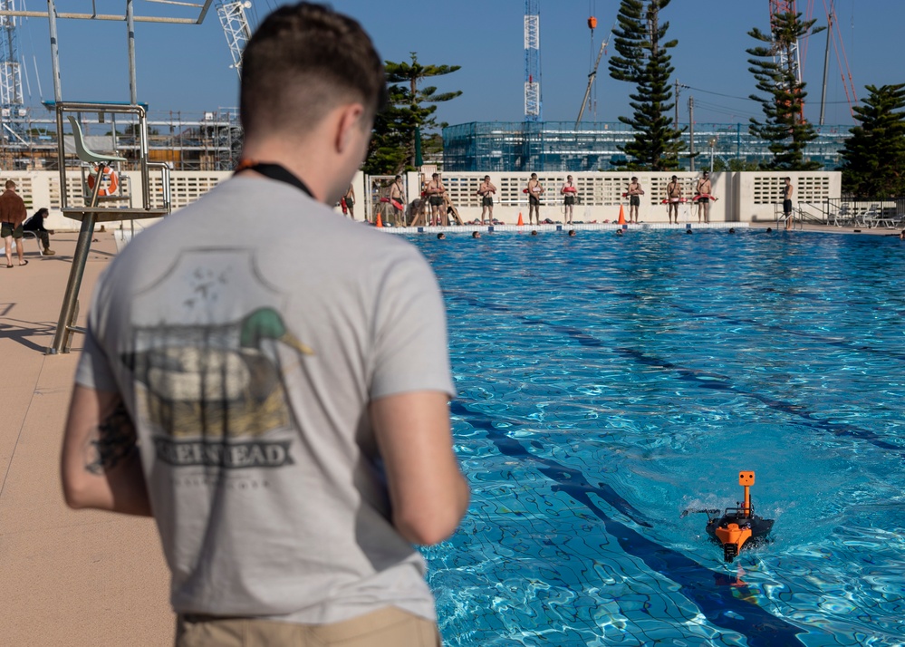 U.S.  Marines with III Marine Expeditionary Force Build Unmanned Service Vessels