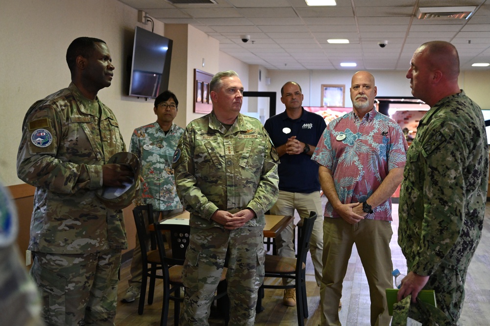 General Rupp Visits White Beach Naval Facility