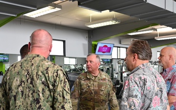 General Rupp Visits White Beach Naval Facility