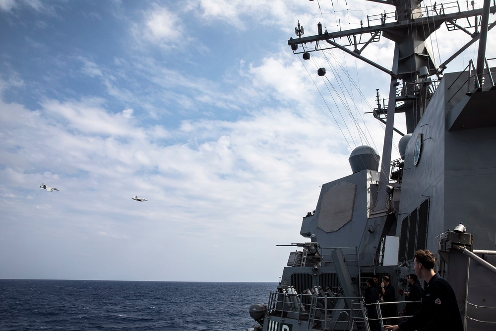 VFA 192 Flies above Sterett