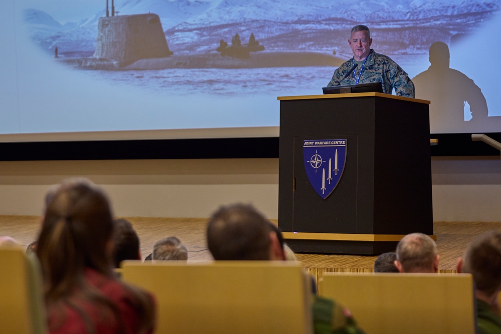 Maj. Gen. Sofge's opening remarks at the FCC for exercise Nordic Response 2024