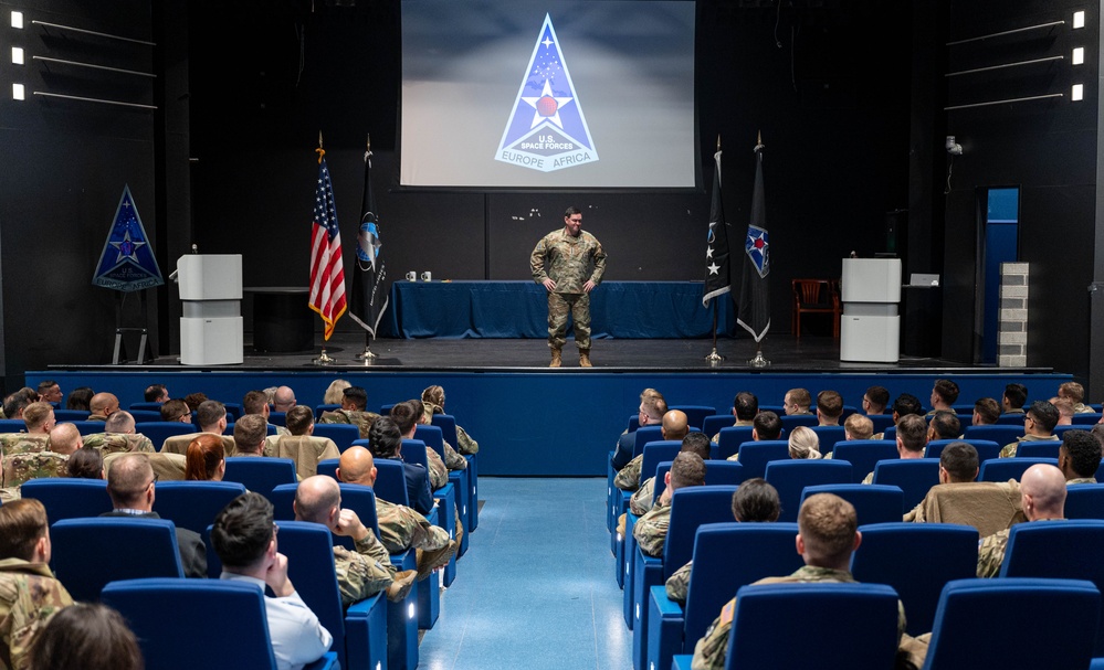 Chief of Space Operations attends guardian Townhall at Ramstein AB