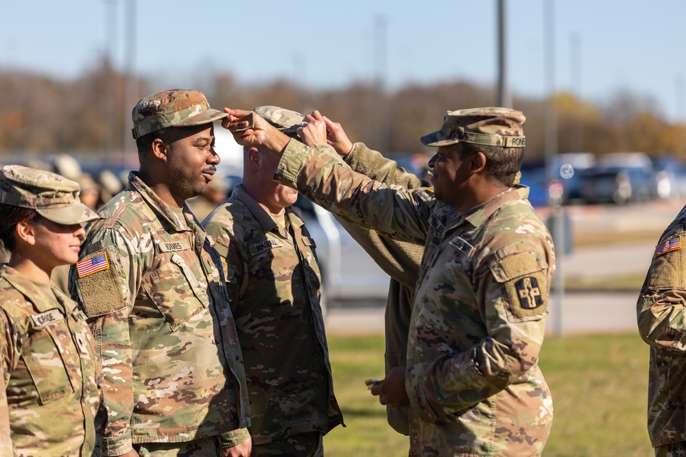 394 Field Hospital Promotes Specialists to Sergeants