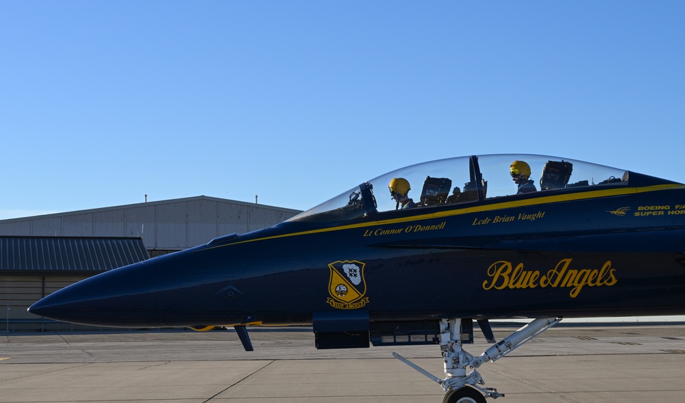 Blue Angels Advanced Team visits McConnell