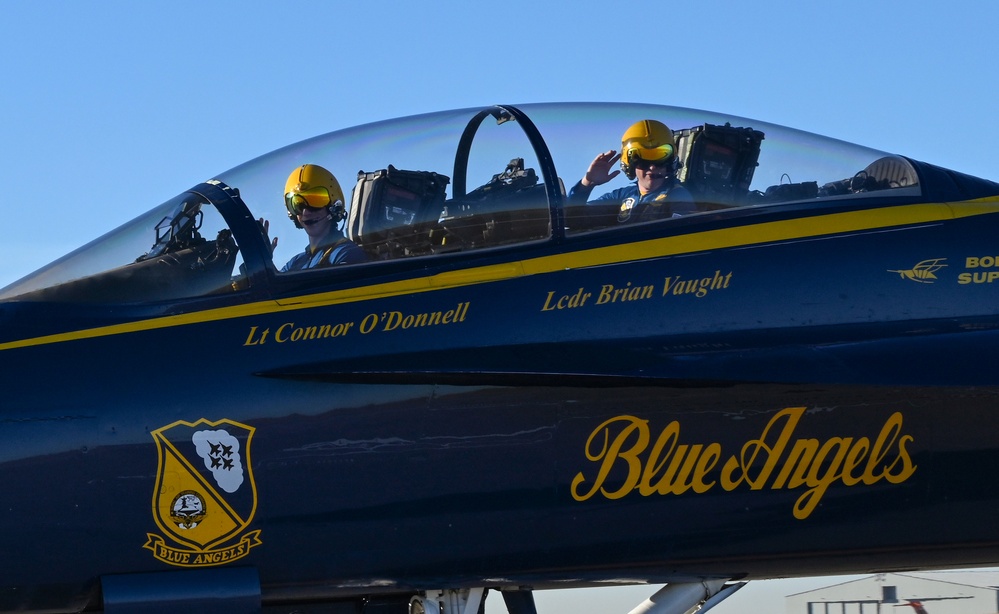 Blue Angels Advanced Team visits McConnell