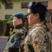U.S. Air Force and PoAF Security Forces side by side celebrating Women's International Day