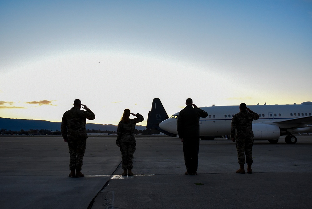 Deputy Secretary of Defense visits Moffett Air National Guard Base