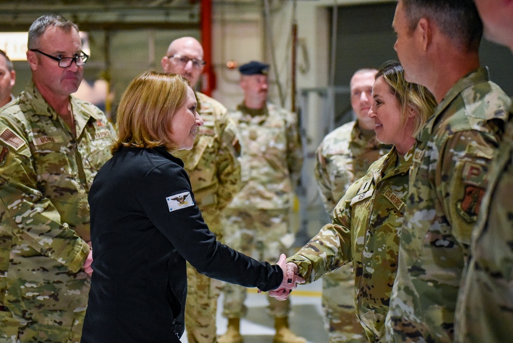 Deputy Secretary of Defense visits Moffett Air National Guard Base