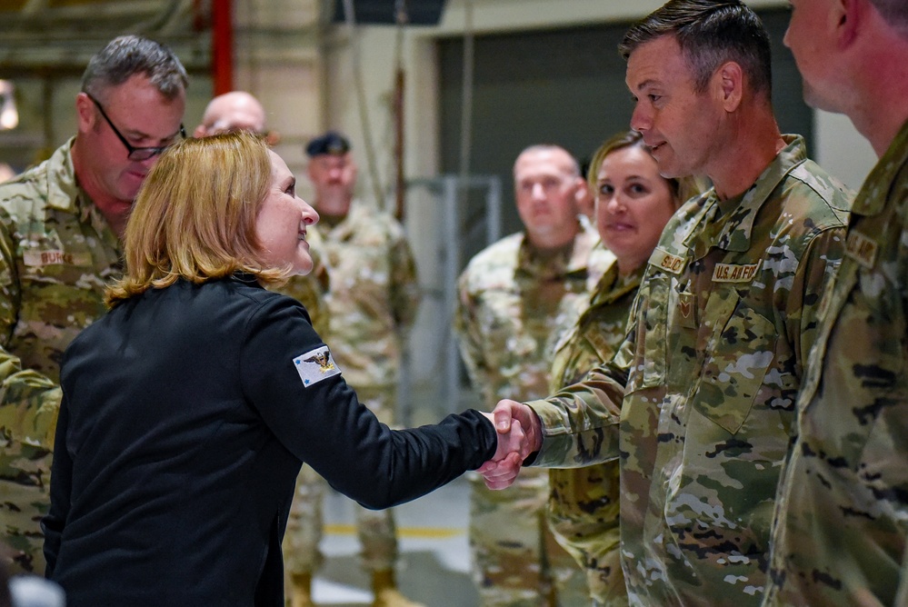 Deputy Secretary of Defense visits Moffett Air National Guard Base