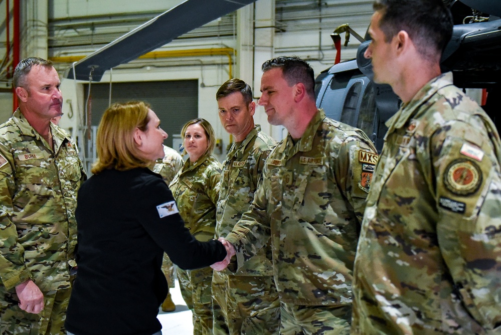 Deputy Secretary of Defense visits Moffett Air National Guard Base