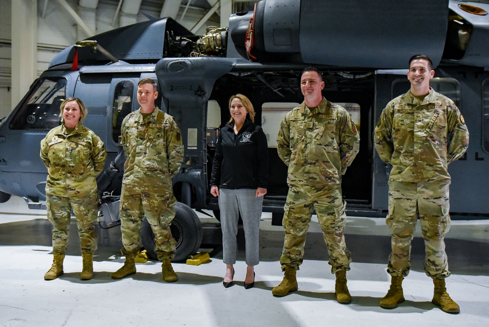 Deputy Secretary of Defense visits Moffett Air National Guard Base