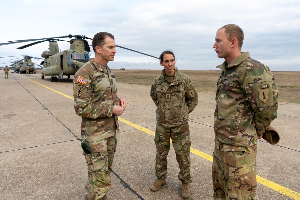 EUCOM senior leaders visit troops at Mihail Kogalniceanu Air Base