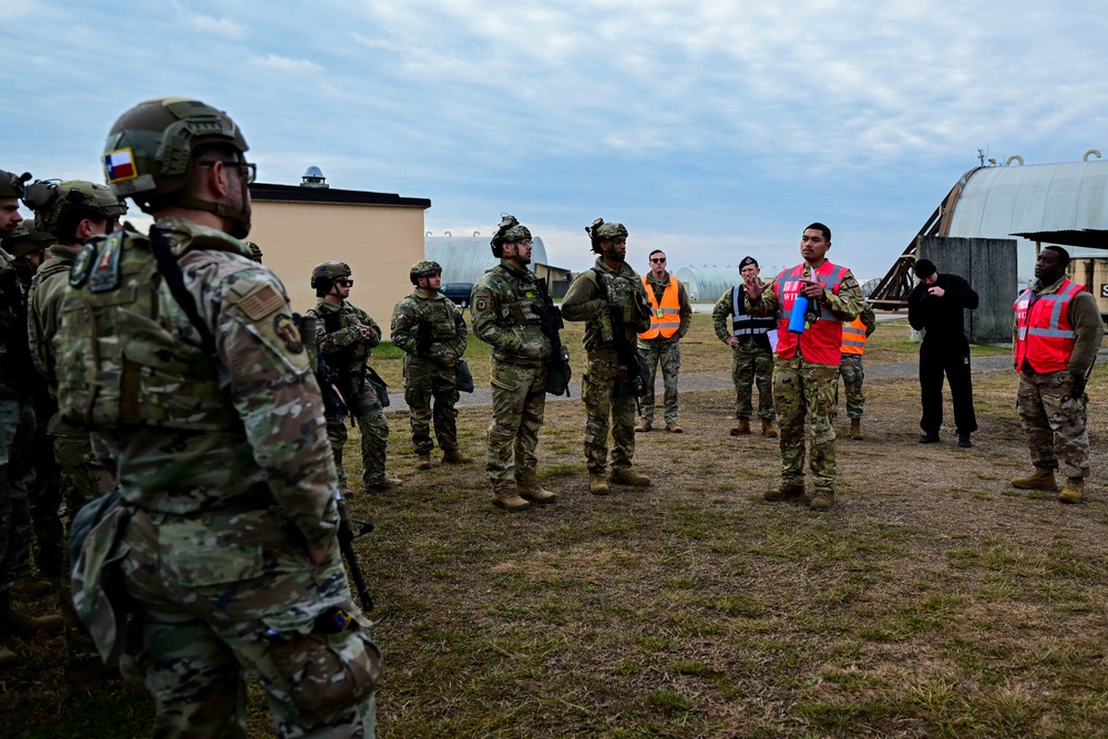 Exercise Fighting Wyvern: Simulated flight line attack