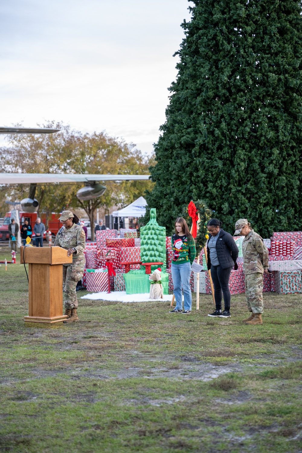 Hurlburt Field hosts annual tree lighting ceremony and winter wonderland 2023