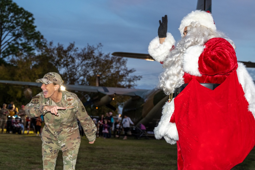 Hurlburt Field hosts annual tree lighting ceremony and winter wonderland 2023