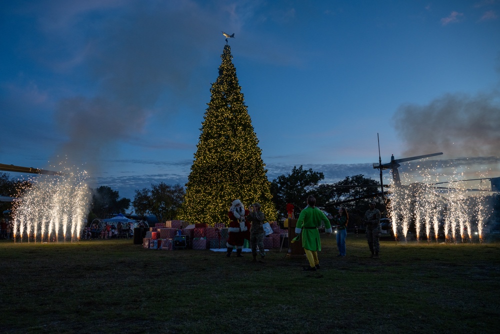 Hurlburt Field hosts annual tree lighting ceremony and winter wonderland 2023