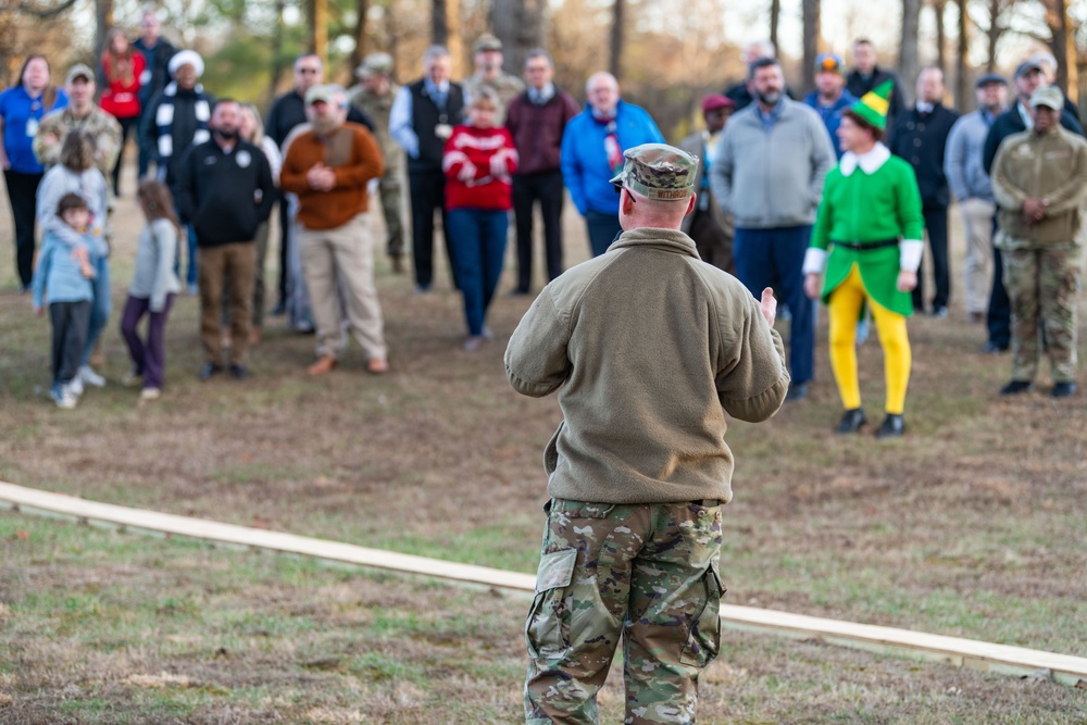 Arnold AFB team members gather for Christmas tree lighting