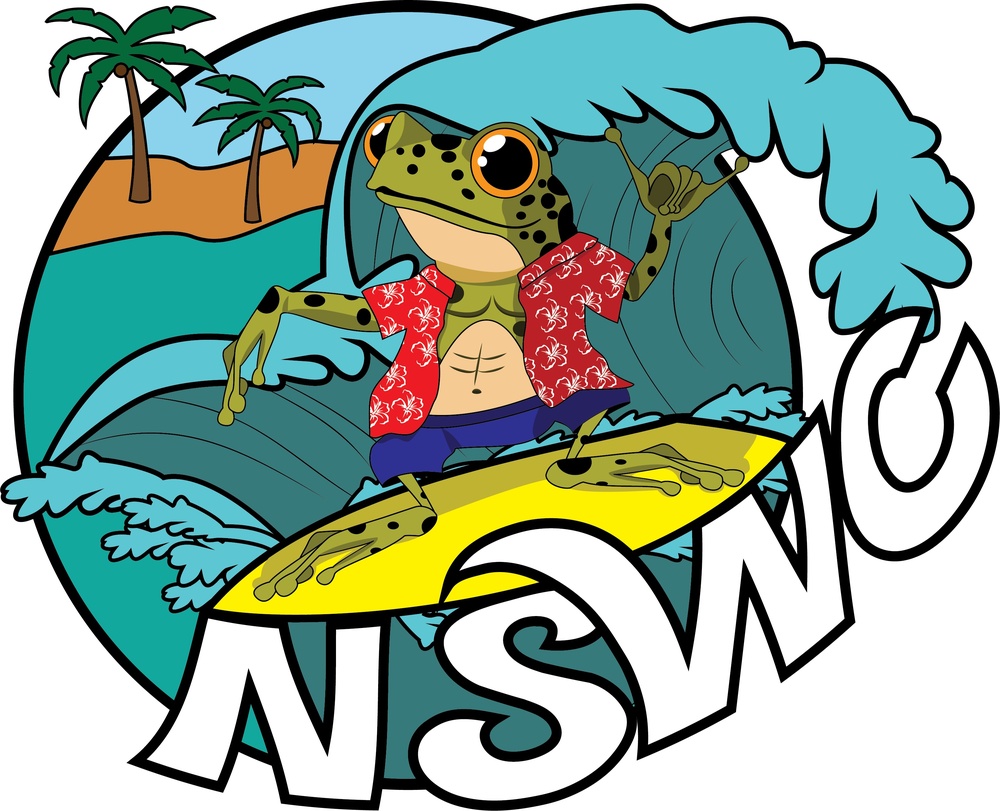 NSWC POA Surf Frog Logo