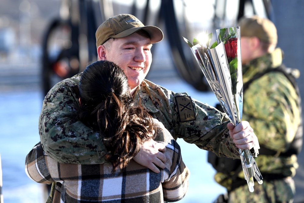 USS South Dakota (SSN 790) returns to homeport from deployed operations