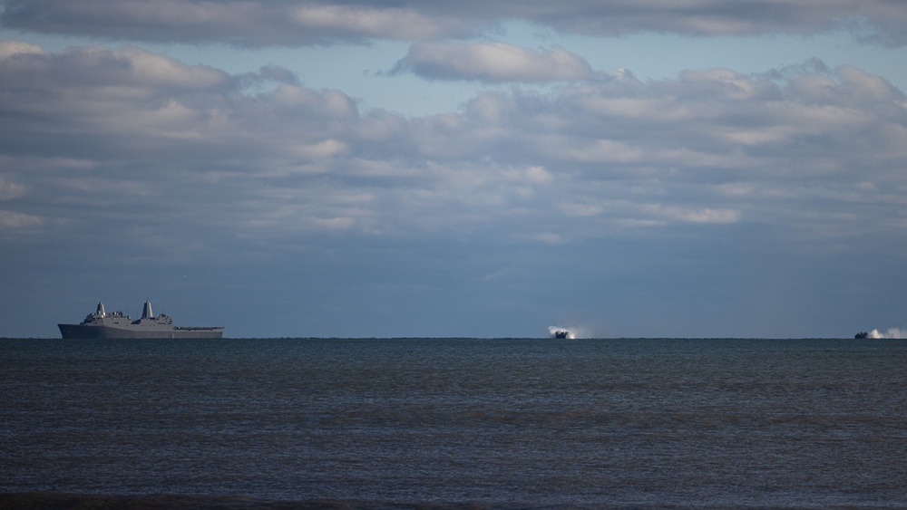 24th MEU Marines Disembark USS New York After PMINT