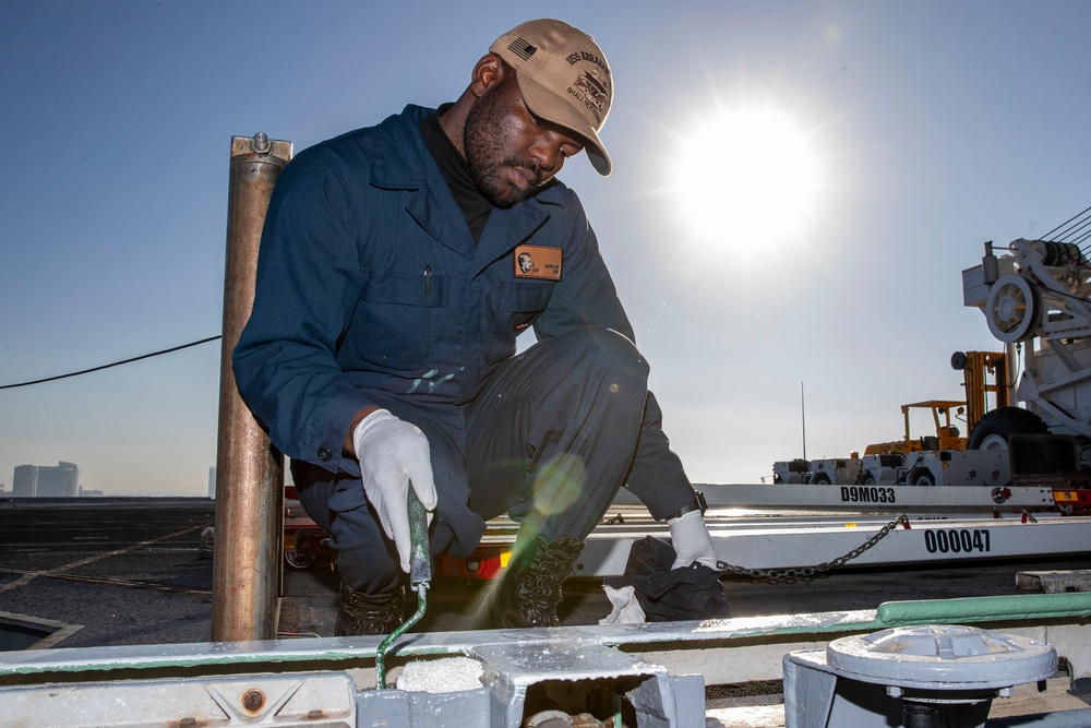 Sailors conduct daily routine operations