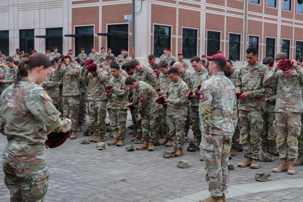 82nd Airborne Division Sustainment Brigade Beret Donning Ceremony