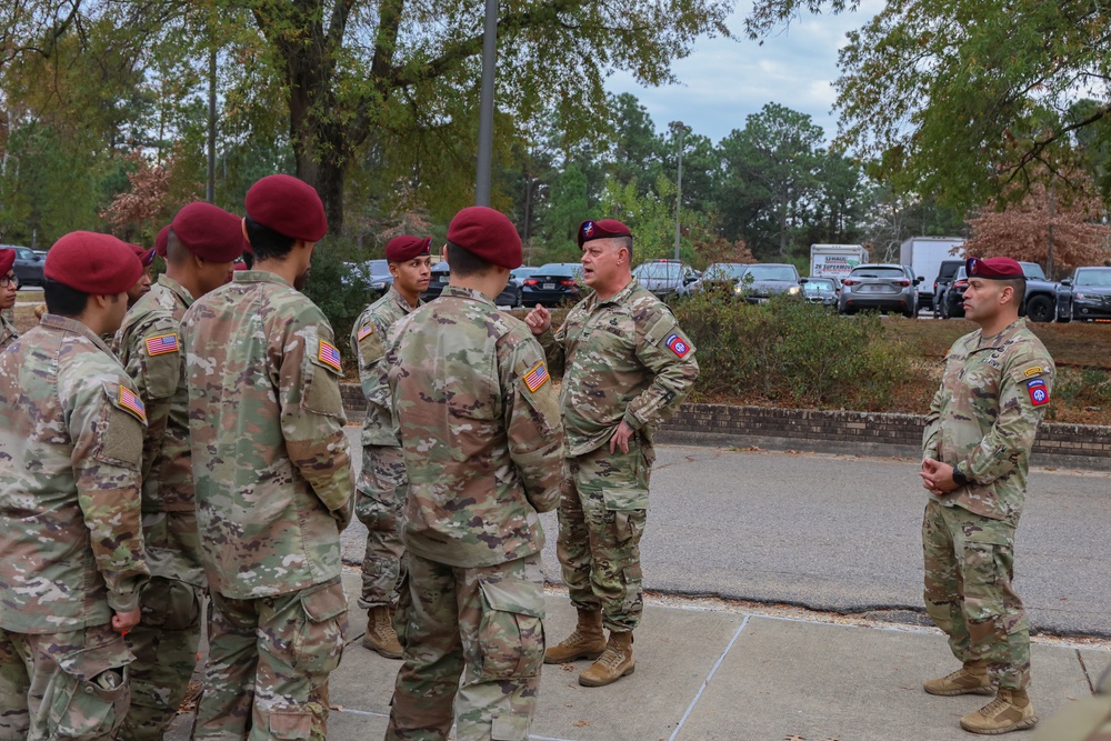 82nd Airborne Division Sustainment Brigade Beret Donning Ceremony