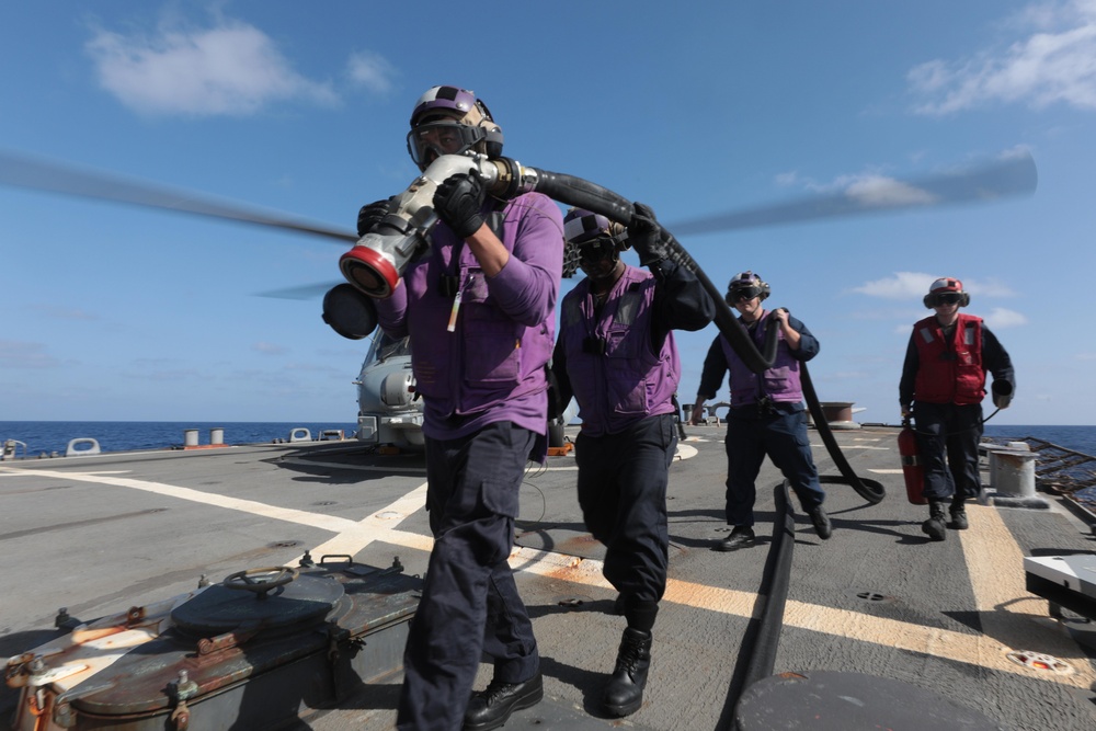 Flight Operations Onboard USS Ramage