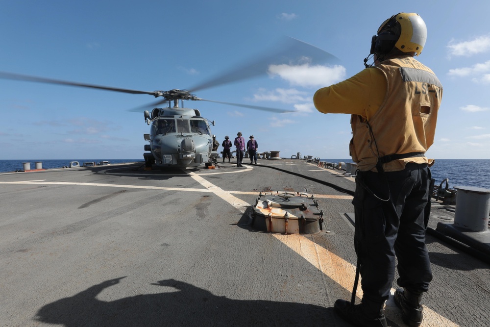 Flight Operations Onboard USS Ramage