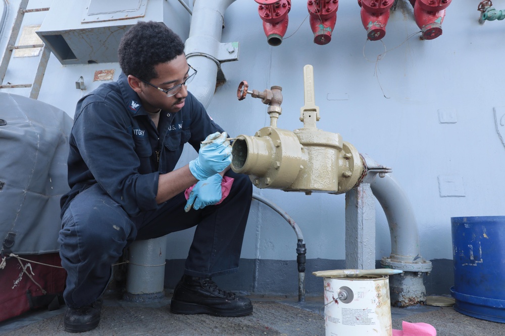 Ramage Sailor Performs Paints Riser